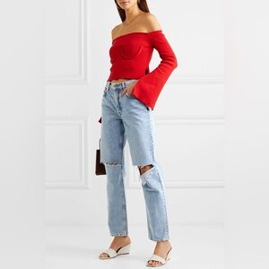 GRLFRND | Helena Distressed High Waist Jeans